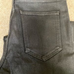 Carmar black faux-leather skinny jeans